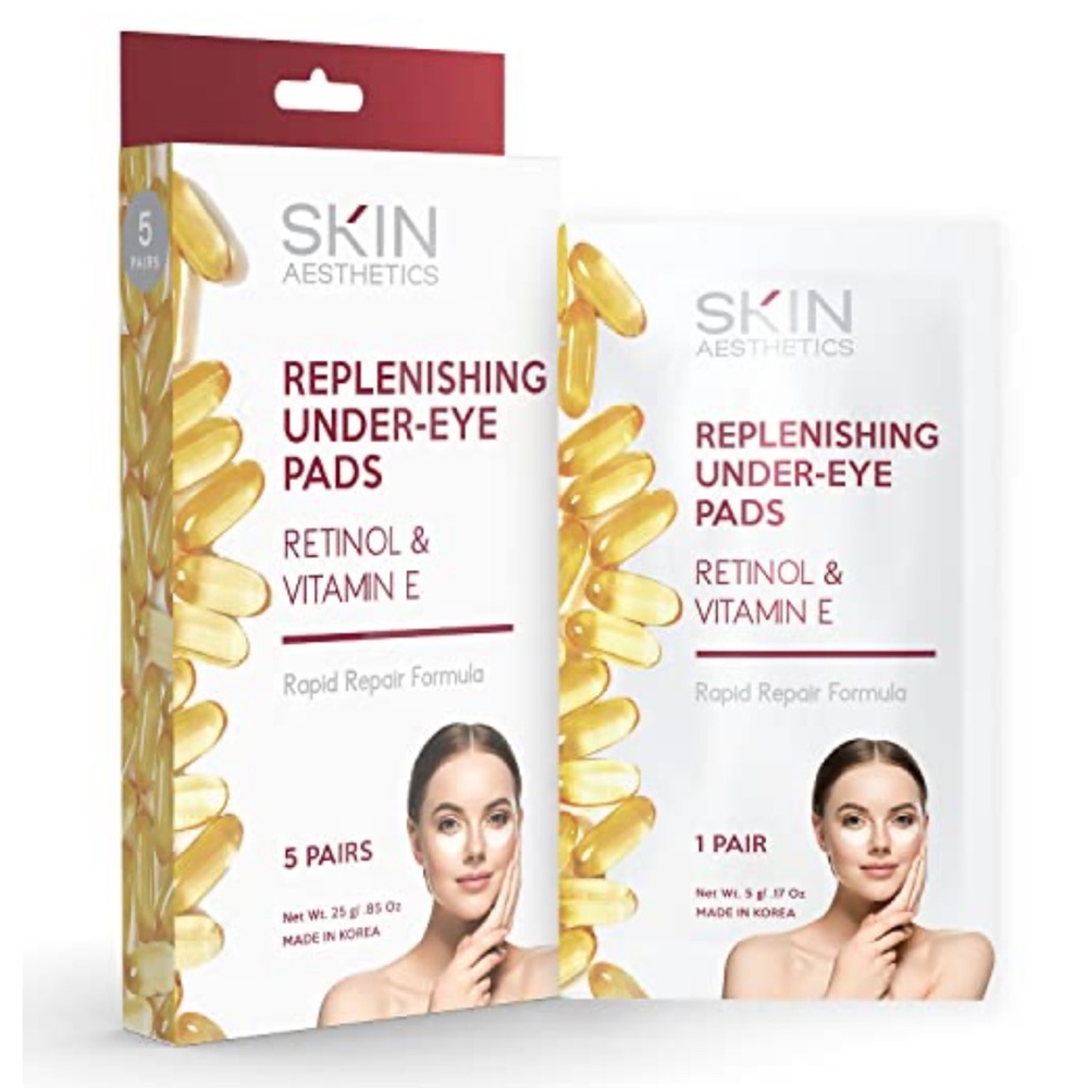 Skin Aesthetics Under Eye Pads Retinol & Vitamin E 5 pairs OR  2/$30 =10 pairs